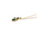 Emerald necklace on an 18k yellow gold chain 