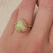 Triangular Ethiopian Opal Ring