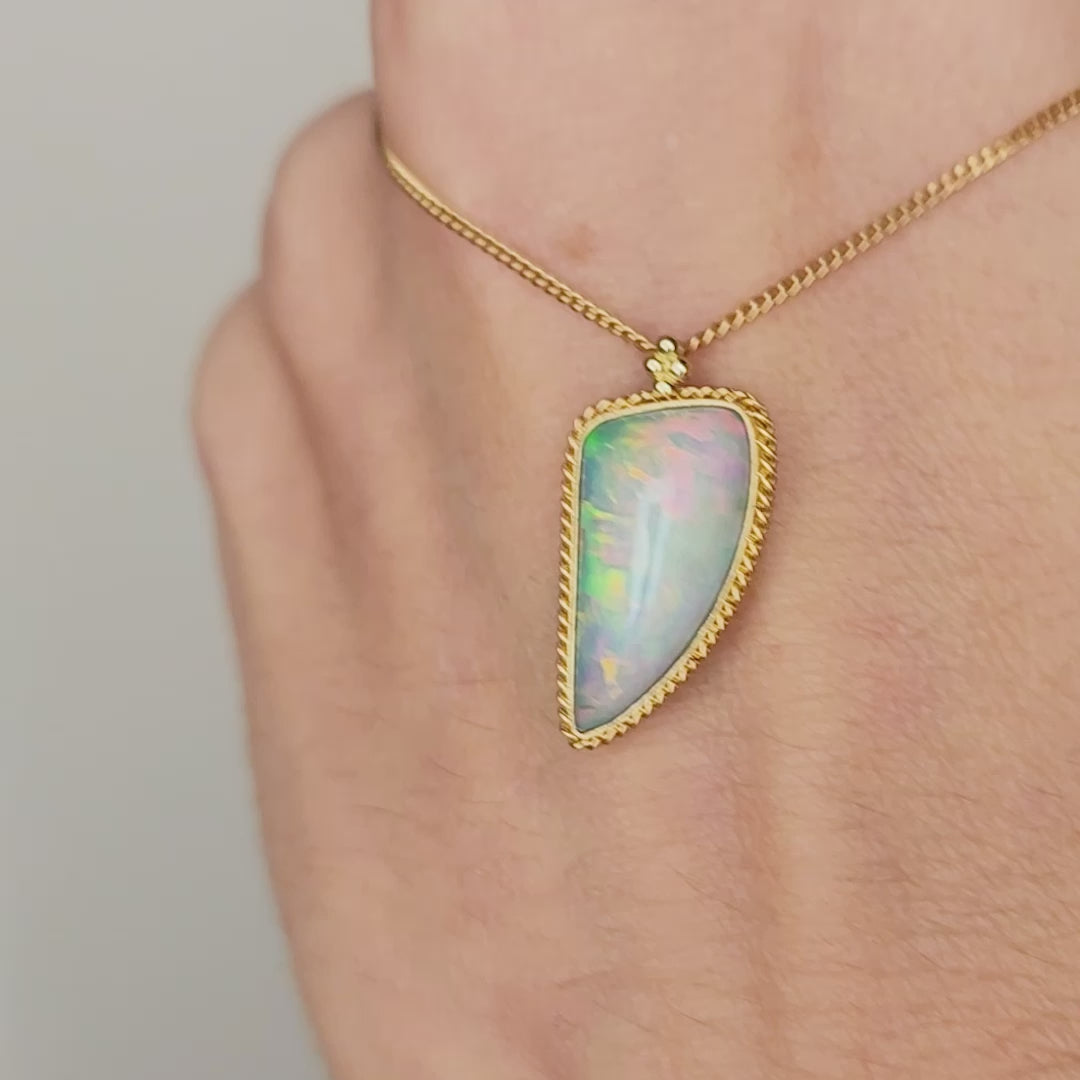 Ethiopian opal necklace video