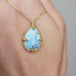 Turquoise and gold necklace 