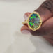 18k Gold Boulder Opal ring