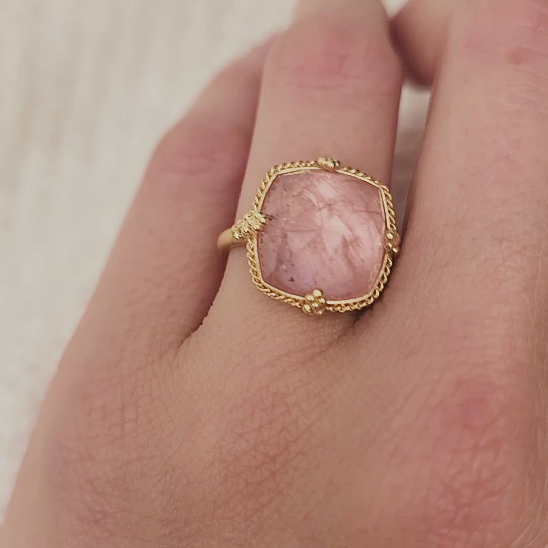 Morganite ring video