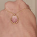 Morganite oval necklace video