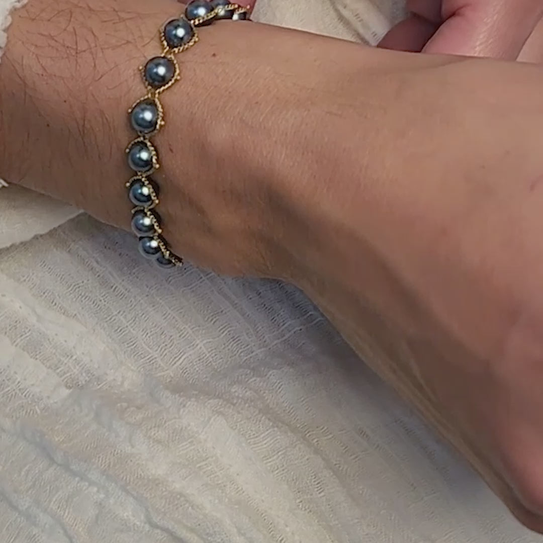 Amali Blue Akoya Pearl Bracelet video