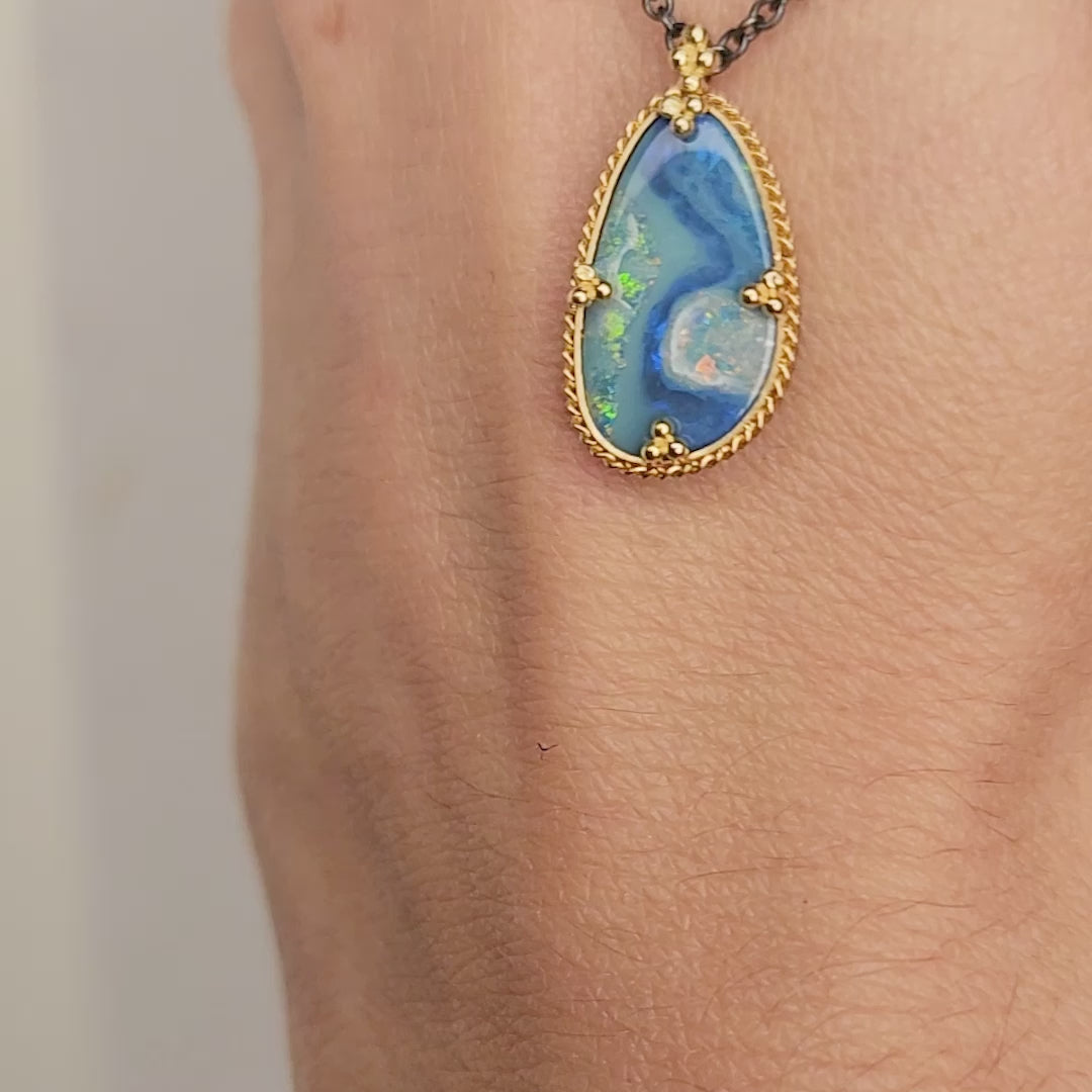 Australian Opal necklace video