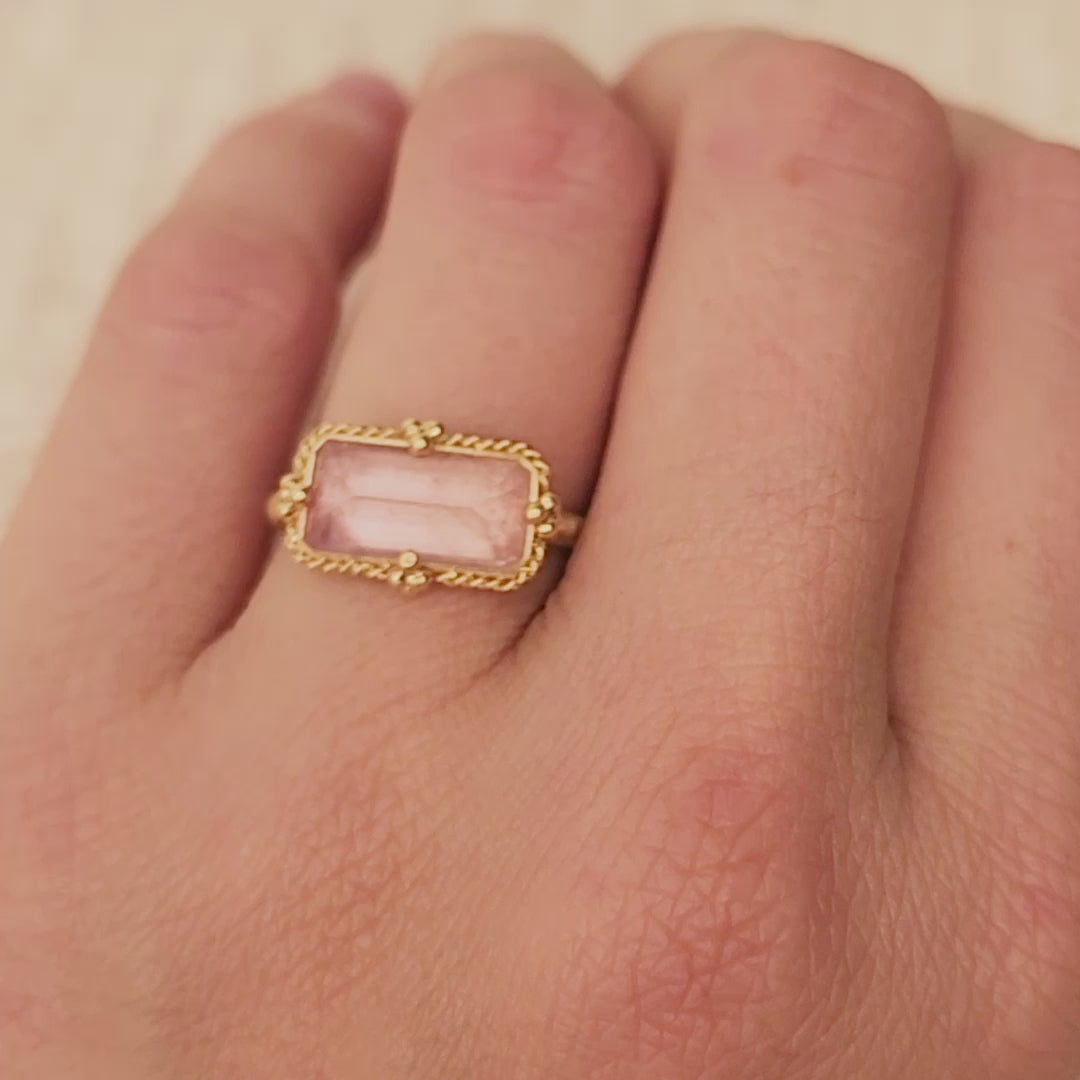 Morganite landscape ring video