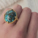 Turquoise and gold ring video