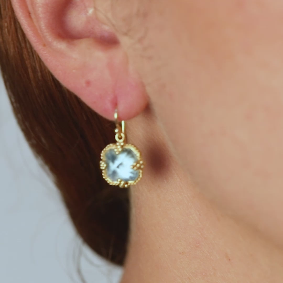 Blue topaz earrings video