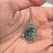 Carved Andamooka Opal Skull Necklace