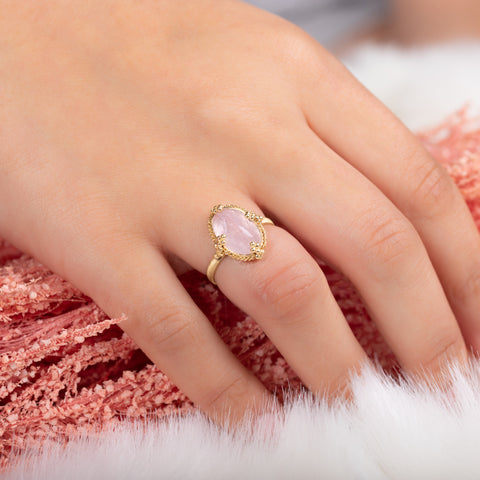 Pear Shaped Engagement Ring 18K Rose Gold Natural Morganite Engagement Ring  Women Wedding Halo Diamond Anniversary Gift Bridal Jewelry - Etsy